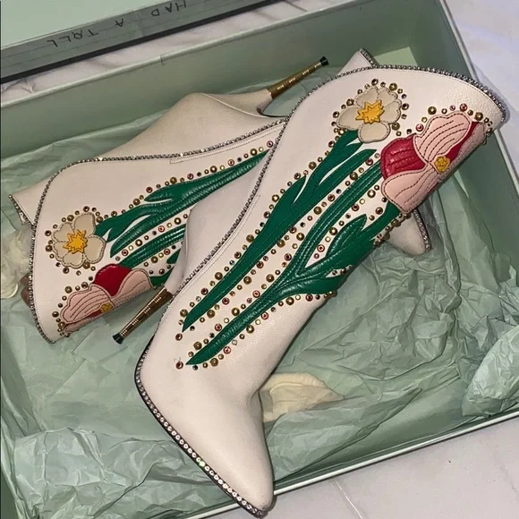 Gucci rhinestone booties - Picture 3 of 8